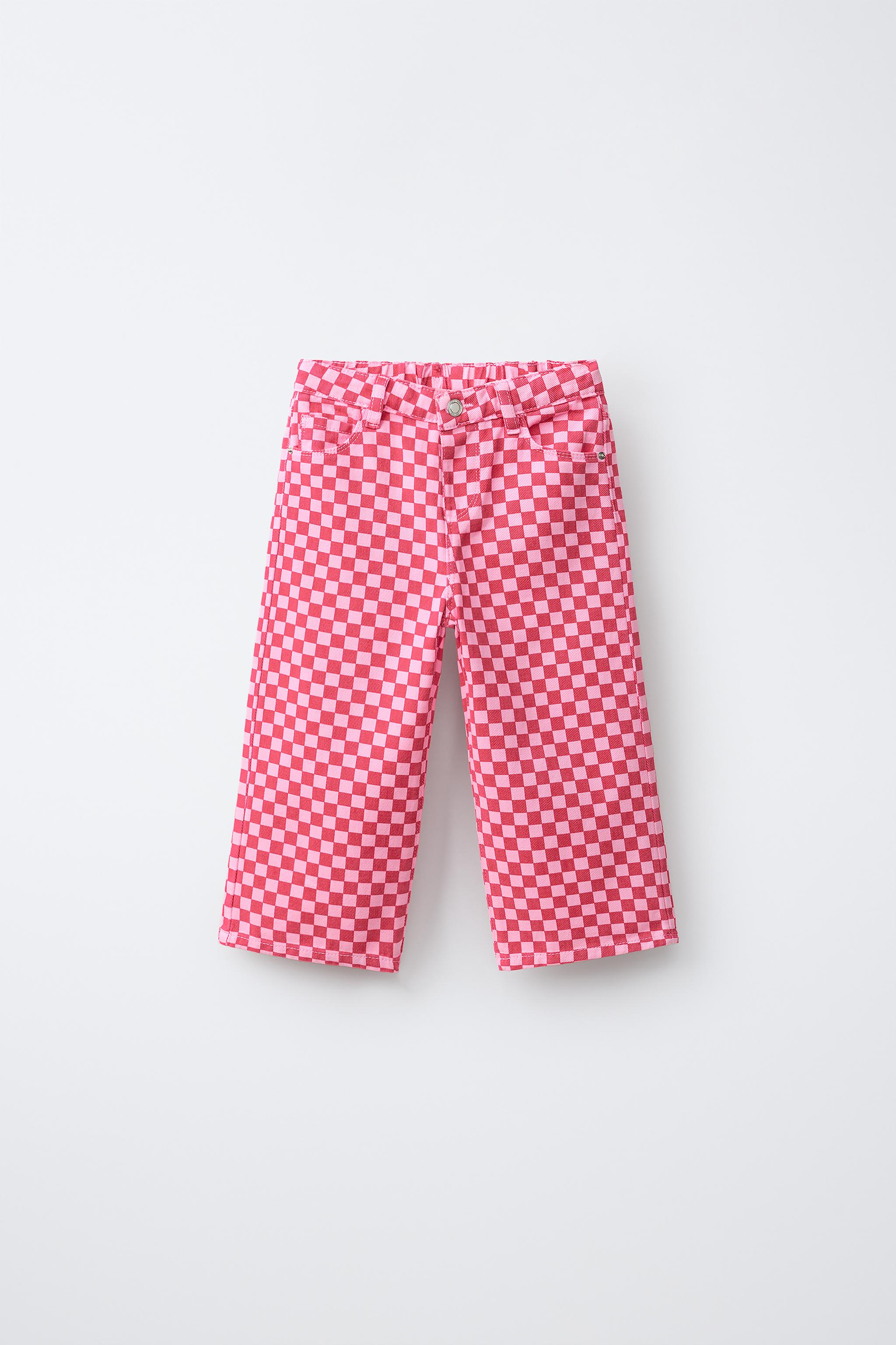 PANTALON JUPE-CULOTTE À CARREAUX DAMIER